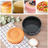 4.5 Inch Mini Springform Pan, Set of 5 With 100pcs Wax Paper, Small Nonstick Cake Pan for Mini Cheesecakes, Pizzas and Quiches