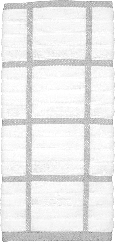 All-Clad Textiles Kitchen Towel, Checked-1 Pack, Titanium