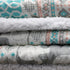 Lush Decor Turquoise & Pink Elephant Stripe Fuzzy Reversible Sherpa Throw Blanket 60 x 50, 60" x 50"