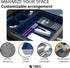 Teeo Felt Drawer Organizer Container Caddy Jewelry Tray Makeup Storage Organizers Home Office Desk Cosmetic Bins Dividers Box Compartment Nursery Bedroom Closet Organization, Pack of 7, Navy