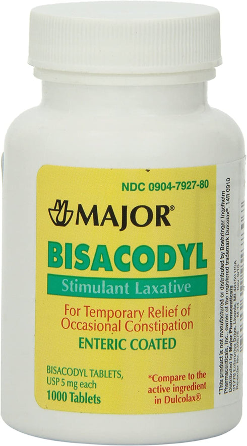 Bisacodyl Tablets 5 Mg 1000