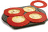 Norpro Silicone Mini Pie Pan Shields, Set of 4, 6 inch, Red