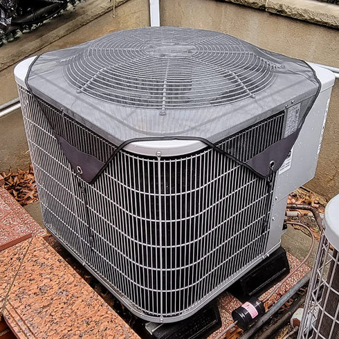 Air Conditioner Covers for Outside Units Mesh, Central Ac Leaf Guard Cover for Outdoor Compressor All Season