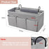 Trycooling Bedside Caddy/Bedside Organizer Caddy Hanging Storage with 3 Pockets for Dorm Hospital College Bunk Bed (Grey)