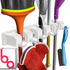 Berry Ave Broom Holder and Garden Tool Organizer Rake or Mop Handles Up to 1.25-Inches (White, 1pk)