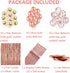 Rose Gold Balloons Party Decorations Supplies Set 35 Pack Include 30 Balloons, 2 Foil Fringe Curtains, 1 Rose Gold Sequin Table Runner, 2 Foil Ribbon for Birthday Party, Wedding,Xmas New Year Festival