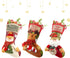 COOLWUFAN Christmas Stockings, 3 Pack 19" Personalized Xmas Stockings with 3D Snowflake Santa, Snowman, Reindeer for Family Holiday Christmas Party Decorations