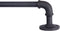 Kenney Adler Indoor/Outdoor Rust-Resistant Wrap Around Curtain Rod, 28-48", Black