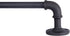Kenney Adler Indoor/Outdoor Rust-Resistant Wrap Around Curtain Rod, 28-48", Black