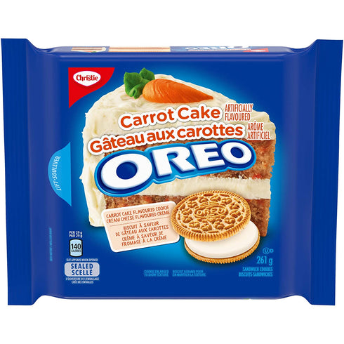 Christie Oreo Carrot Cake Cookies, 261g/9.2oz., {Imported from Canada}