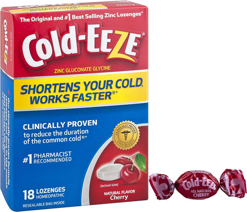 Cold-EEZE Cold Remedy Lozenges Cherry, 18 Count
