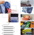 S-Shape Pants Hangers Space Saving Trousers Hangers 4 Pack, 5 Layer Stainless Steel S-Shape Trousers Hangers