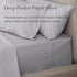 Everspread Bed Sheets (4 Piece Sheet Set), Queen Size, Light Gray. Ultra-Soft & Breathable. Luxury Bedding. Deep Pockets - Fits Mattresses up to 16 inches. Wrinkle & Fade Resistant