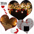16 Feet/ 5 Meters 20 LED Heart String Light, Valentine's Day String Light Battery Operated Decoration Fairy String Light Warm Red Light Decor for Garden Party Wedding Christmas Party (Red, White)