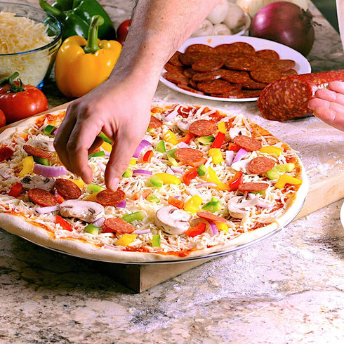 Crown Pizza Pan 16 inch, 1 Pack, Sturdy, Rust Free, Pure Aluminum, Made in Canada