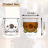 PMCDS2G Double Wall Cute Glass Coffee Mug Bear Cup 2 Units in 1 Set Ideal Christmas Gift Birthday Gift for Friends Family Colleagues
