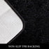 MIULEE Set of 2 Non Slip Shaggy Bathroom Rugs Extra Thick Soft Bath Mats Plush Microfiber Absorbent Water for Tub Shower Machine Washable (Black, 16x24 inches)