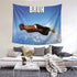 Laupuor Boutique Tapestry Bruh Flying Midget Wall Tapestrys Novelty Tapestry Wall Hanging, Decorations Bedroom Living Room Dorm 60x51in