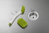 Joseph Joseph CleanTech Dish Brush and Reusable Sponge Scrubber Set Hygienic Quick-Dry, Green