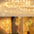 Fairy Lights Plug in, 10Feet 200 Led Copper Wire Firecracker Firefly Lights Waterproof Cluster Starry String Lights for Ceiling Bedroom Wreath Window Wedding Christmas Tree Decoration, Warm White