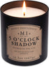Manly Indulgence 5 O'Clock Shadow Jar Candle 16.5 oz - Oakmoss & Zesty Citrus Hints - Musk & Fresh Fir - Up to 60 Hour Burn - Soy Blend Wax, USA Poured