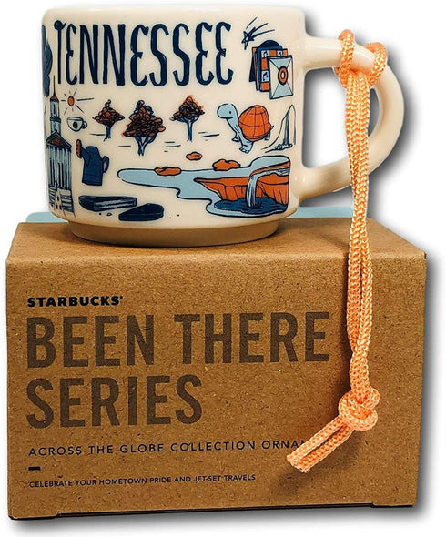 Tennessee Starbucks Been There Collection Ceramic Coffee Demitasse Ornament 2 oz