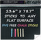 Extra Large Black Chalkboard Wall Decal (23.6" X 78.7") Chalk Borad Paper Roll Peel & Stick - Removable Self Adhesive Blackboard Poster Paper Vinyl Wall Decal Poster - with Chalk Sticks