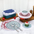 12 Pieces Reusable Bowl Covers Elastic Food Covers Fabric Bowl Covers with 5 Sizes Rustic Cloth Stretchy Dish Covers Washable Food Cover for Bread Proofing Kitchen Container (Mandala Style)