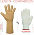 Oven Gloves Oven Mitts Heat Resistant to 500°, 1 Pair Cut Resistant Grill Gloves, Non-Slip Silicone BBQ Gloves, Snug Fit Baking Gloves for Small Hands, Cooking Gloves Stretch to Size (Chestnut Brown)