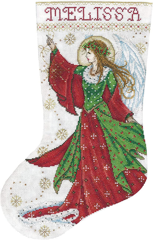Tobin DW5990 14 Count Angel of Joy Stocking Counted Cross Stitch Kit, 17-Inch Long