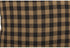 VHC Brands Black Check Fabric Pillow 12x12 Country Rustic Design, Black and Tan