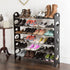 Stackable Shoe Rack 6-Tier Shoe Organizer for Closet, Bathroom, Entryway Shoe Shelf Holds 24 Pair Sneakers, Heels, and Boots by Everyday Home