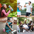 SPECIAL MADE Collapsible Water Bottles Leakproof Valve Reuseable BPA Free Silicone Foldable Travel Water Bottle for Gym Camping Hiking Travel Sports Lightweight Durable 20oz Dark Green