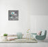 Colla Canvas Print Wall Art Teal Purple Daisy Flower Butterflies Decorative Paintings Modern Home Wall Decor for Bedroom Living Room Bathroom Framed Ready to Hang 12x12 Inches