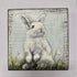 Primitives by Kathy Wood Home D©cor Sign, 6" x 6" x 1", Bunny