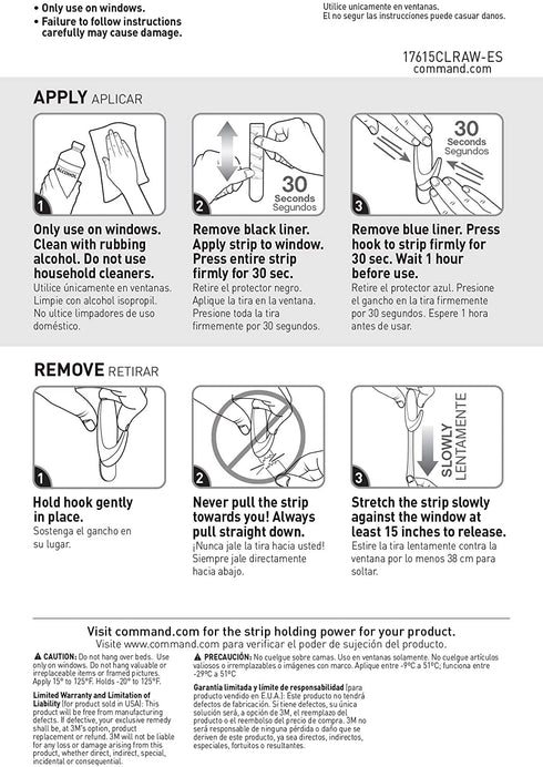 Command 4-packages of Outdoor Refill Strips, Water-Resistant Strips (17615AW-ES)