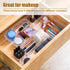Qozary 11 Pack Clear Plastic Drawer Organizer Containers, Storage for Desk Drawers Trays, Kitchen Bathroom Makeup Drawer Dividers with Large Capacity Bins, 5-Size Trays for Bedroom Dresser Drawer