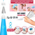 100PCs Piping Bags and Tips Set -48 Numbered Icing Tips, Cookie Cupcake, Cake Decorating Kit Baking Supplies Tools Cake Frosting Piping Tips, Reusable & Disposable Pastry Bags Icing Spatula & Smoother