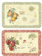 Wipe-Clean Reversible Plastic Placemats - Set of 4 - Old Orchard Apple/ Pear