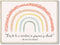 Herzii Prints Maya Angelou Quotes Wall Art Rainbow Decor - Boho Classroom Rainbow Decor, Inspirational Quotes Wall Art, Neutral Rainbow Decor Try To Be A Rainbow Quote Nursery Posters (14x11 UNFRAMED)
