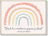 Herzii Prints Maya Angelou Quotes Wall Art Rainbow Decor - Boho Classroom Rainbow Decor, Inspirational Quotes Wall Art, Neutral Rainbow Decor Try To Be A Rainbow Quote Nursery Posters (14x11 UNFRAMED)