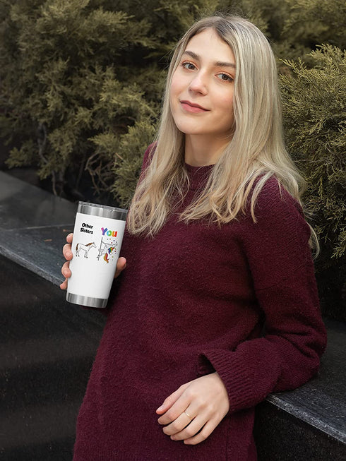 Sister Gifts from Sister, Brother - Birthday Gifts For Sister - Mothers Day Gifts For Sister, Soul Sister, Big Sister, Little Sister, Sister In Law, Bestie, BFF, Women - 20 Oz Tumbler