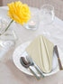 Utopia Kitchen Cloth Napkins 18 by 18 Inches, 12 Pack Ivory Dinner Napkins, Cotton Blend Soft Durable Napkins