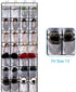 REGELETO Over the Door Shoe Organzier with 28 Large Pocket, Hanging Shoe Rack for Door Large Capacity Shoe Organizer Holder with 4 Metal Hooks (28 Pockets)