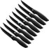 LDC Steak Knives Set of 8 - Black Steak Knife Set & Dinner Knife Set- Stainless Steel, Ultra-Sharp, Scratch Resistant And Rust Proof - Non Stick and Dishwasher Safe - Serrated Steak Knives