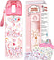 Y YOFUN Decorate Your Own Water Bottle with Tons of Glitter Gem & Unicorn Stickers, BPA Free Tritan Material, 20 oz, Kids Craft Kit & DIY Art, Gift for Girl Age 4 5 6 7 8 9 10 Years Old