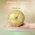 3 Pieces Decorative Balls for Centerpiece Bowls Decorative Orbs Set 4 Inch Glass Mosaic Sphere Balls Centerpiece Balls for Bowls Vases Dining Table Decor (Gold)