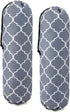 Large Grocery Bags Holders Bulk 2 Pack Heavy Duty Lightweight Plastic Sack w Hanging Loop Washable Shopping Bag Storage Dispensers for Garbage Bags Organizer with Drawstring Grey Cute Geometric Design