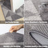 Indoor Doormat 20"x 32", Absorbent Front Back Door Mat Floor Mats, Rubber Backing Non Slip Door Mats Inside Mud Dirt Trapper Entrance Front Door Rug Carpet, Machine Washable Low Profile-Grey Geome