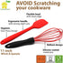 Silicone Whisk - Collapsible Measuring Cups and Spoons - Baking Spatula - 10 Piece Set - Cooking Kitchen Utensils
